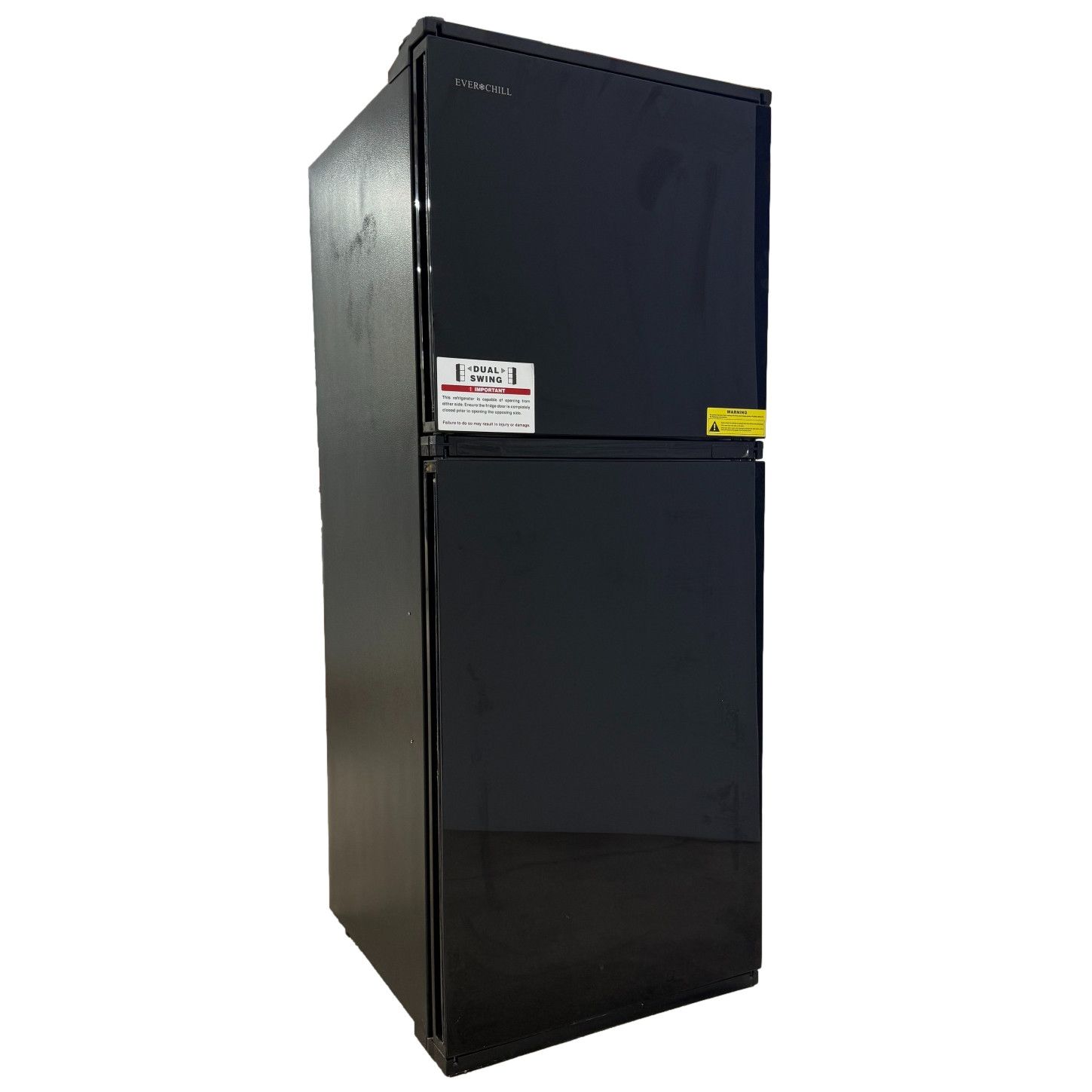 Ever Chill 12V DC Refrigerator Freezer 10.7 cu. ft. Black Dual Swing (SRD-360WTG-ED)