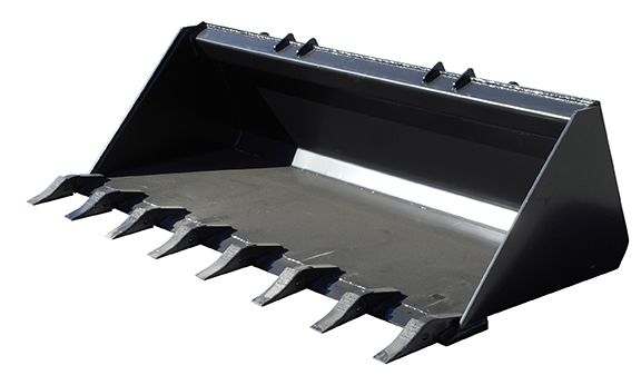 Carolina Attachments | Skid Steer Buckets | Many Options |, Options: 72&quot; Low Profile Bucket w/ Teeth