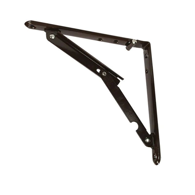 Heavy-Duty Folding Shelf Bracket Brown