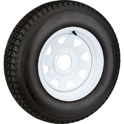 Kenda Load Star | ST205/75D15 | Trailer Tire | White Spoke | Load Range D | 5 on 5&quot; Bolt Pattern