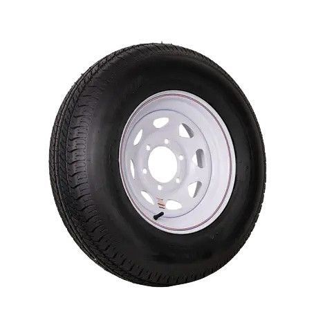 Kenda Load Star | ST225/75D15 | Trailer Tire | White Spoke | Load Range D | 6 on 5.5&quot; Bolt Pattern