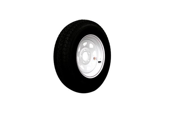 Kenda Load Star | ST205/75D14 | Trailer Tire | White Spoke | Load Range C | 5 on 4.5&quot; Bolt Pattern