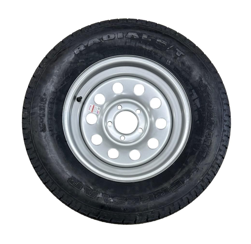 Freestar | ST205/75R15 | Trailer Tire | Silver Mod | Load Range D | 5 on 4.5&quot; Bolt Pattern