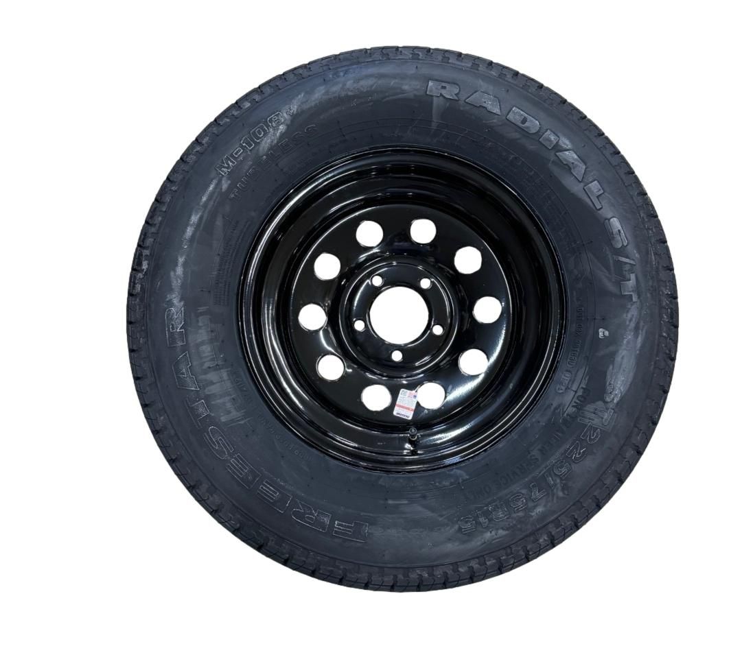 Freestar | ST225/75R15 | Trailer Tire | Black Mod | Load Range E | 5 on 4.5&quot; Bolt Pattern