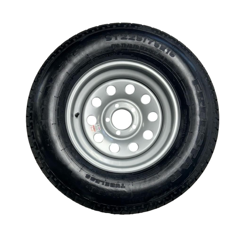 Freestar | ST225/75R15 | Trailer Tire | Silver Mod | Load Range E | 5 on 4.5&quot; Bolt Pattern