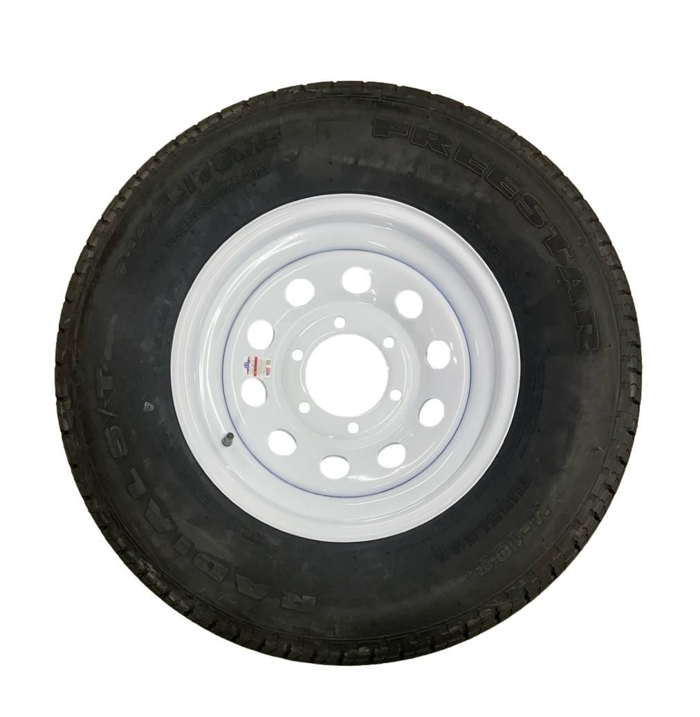 Freestar | ST225/75R15 | Trailer Tire | White Mod | Load Range E | 6 on 5.5&quot; Bolt Pattern