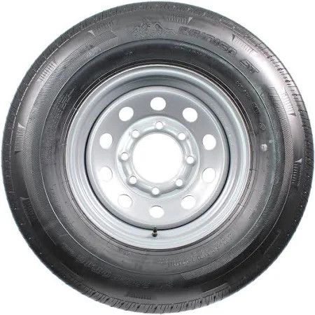 Unbranded | ST235/80R16 | Trailer Tire | Chrome Spoke Load Range E | 8 on 6.5&quot; Bolt Pattern