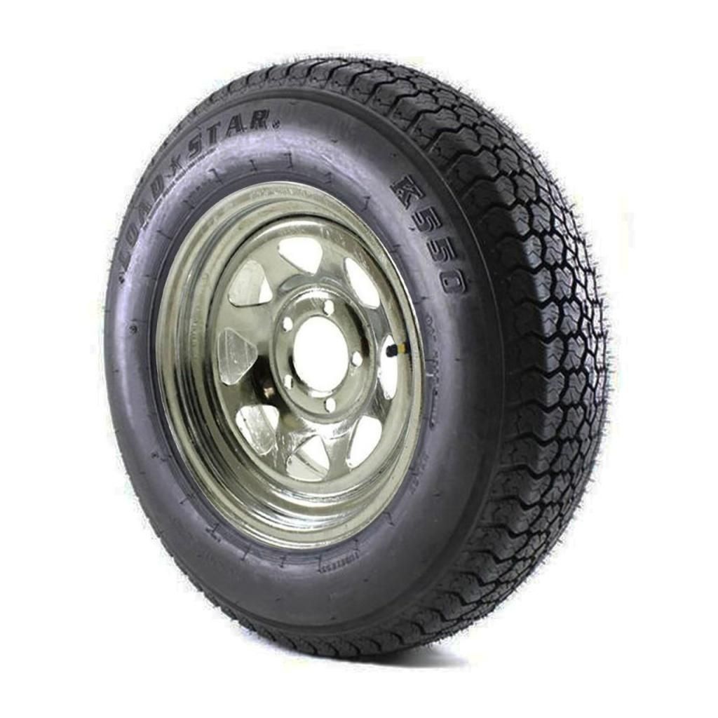 Kenda Load Star | ST205/75D14 | Trailer Tire | Galvanized Spoke | Load Range C | 5 on 4.5&quot; Bolt Pattern