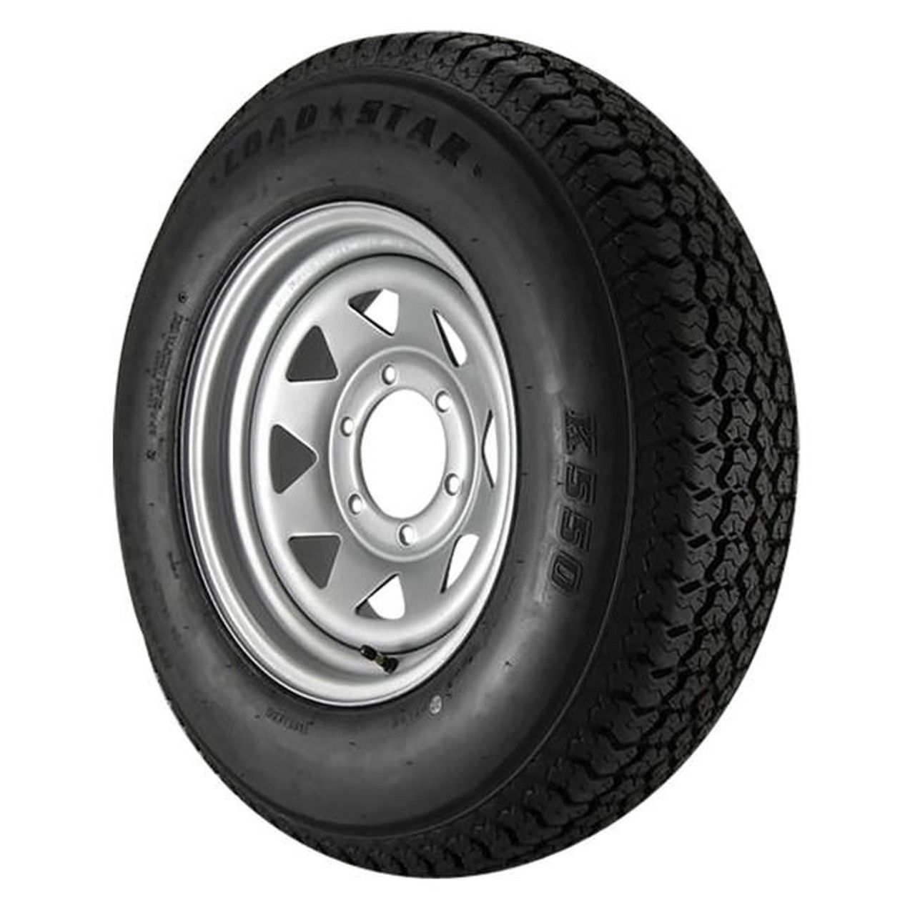 Kenda Load Star |ST225/75D15 | Trailer Tire | Silver Mod | Load Range D | 6 on 5.5&quot; Bolt Pattern