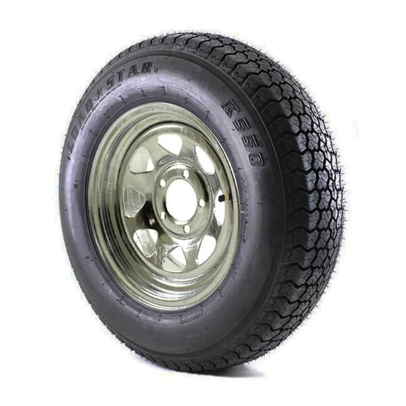 Kenda Load Star | ST205/75D15 | Trailer Tire | Galvanized Spoke | Load Range D | 5 on 4.5&quot; Bolt Pattern