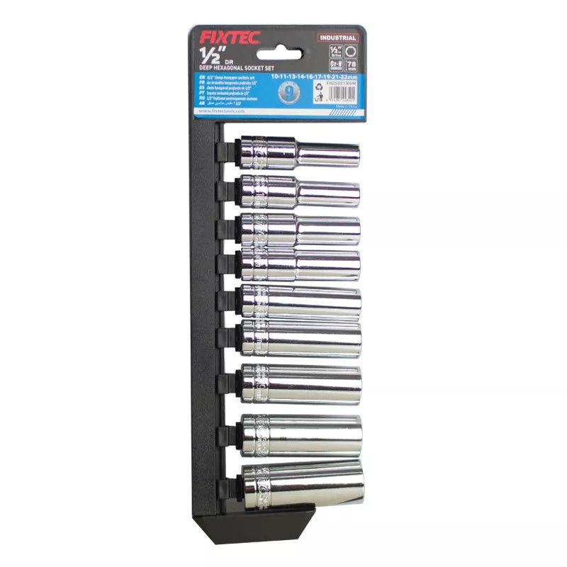 9pcs 1/2&quot; Drive Deep Socket Metric (FHDS021309M)