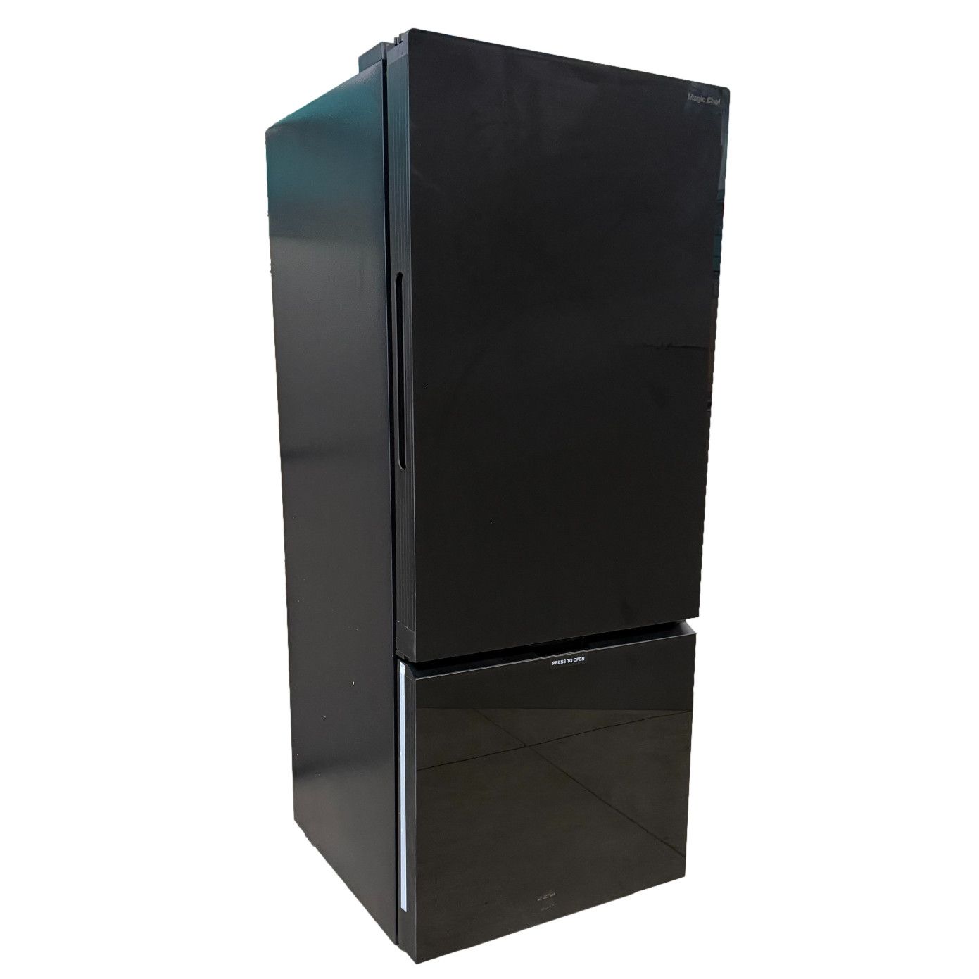 Magic Chef 10.2 cu. ft. 12V DC Glass Door Refrigerator Freezer Black (MCDCR10DSBMFB)