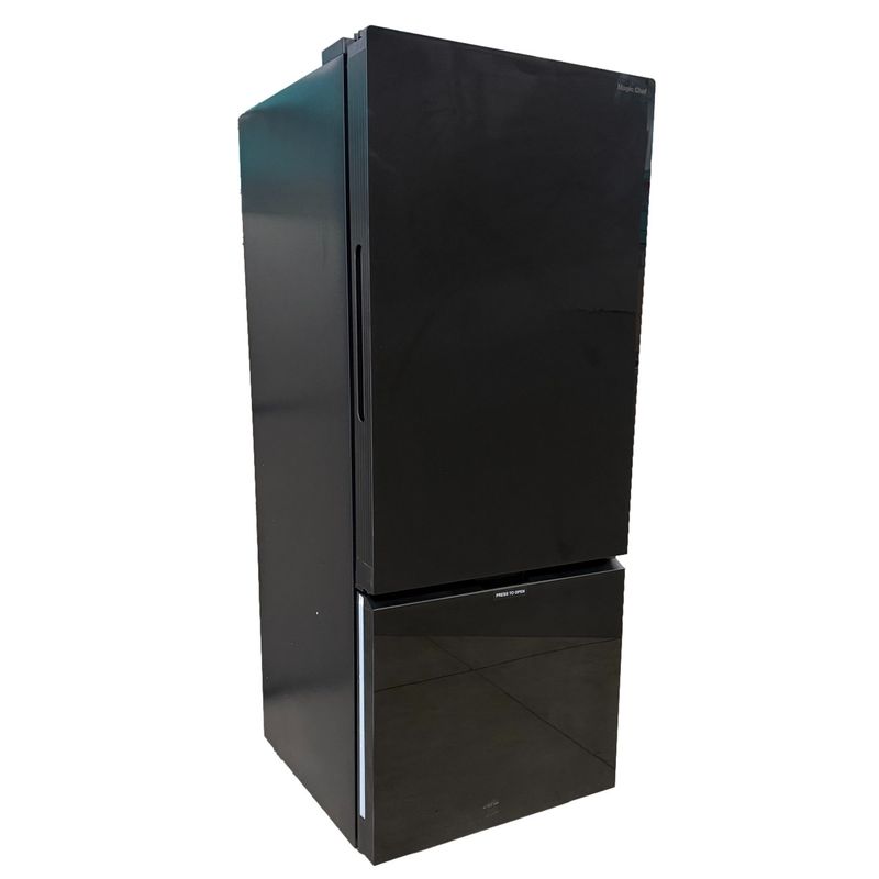 Magic Chef 10.2 cu. ft. 12V DC Glass Door Refrigerator Freezer Black (MCDCR10DSBMFB)