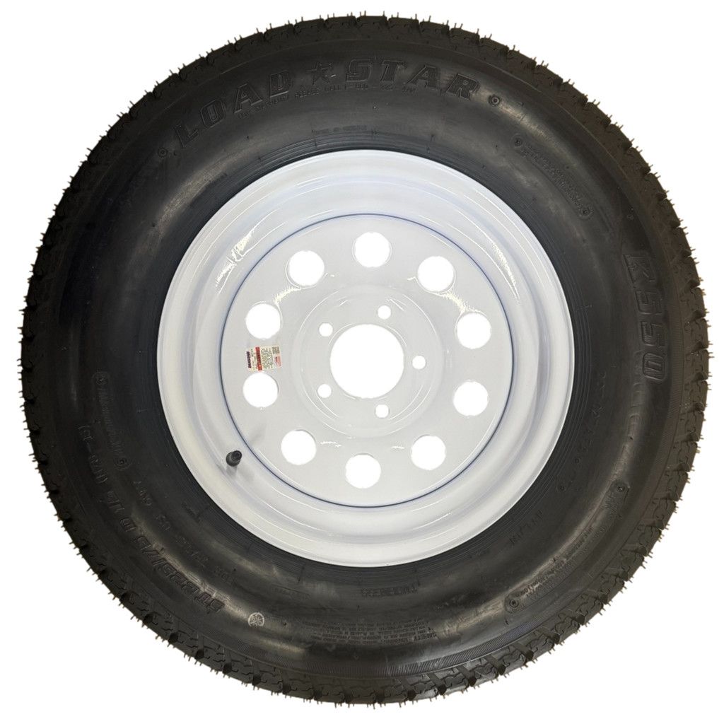 Kenda Load Star | ST225/75D15 | Trailer Tire | White Mod | Load Range D | 5 on 4.5&quot; Bolt Pattern