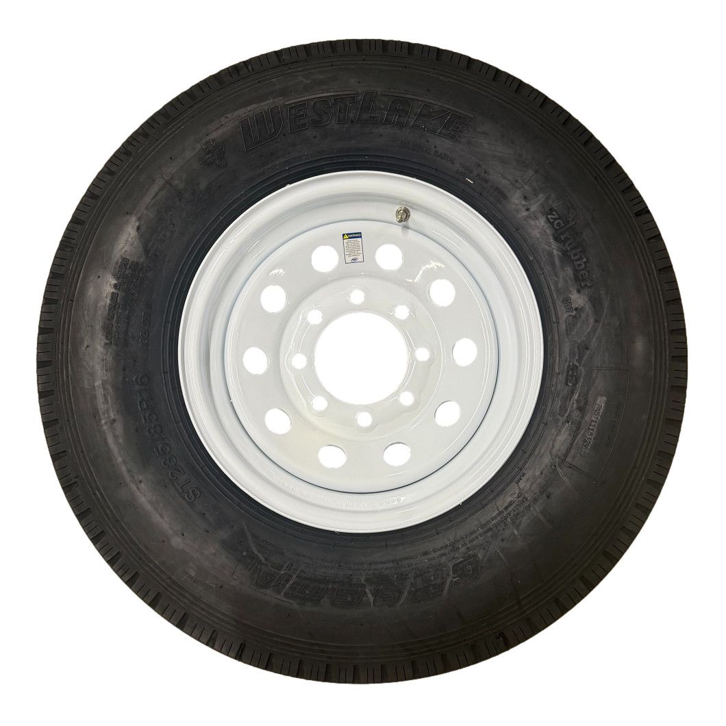 Westlake | ST235/85R16 | Trailer Tire |  White Mod | Load Range G | 8-6.5&quot; Bolt Pattern