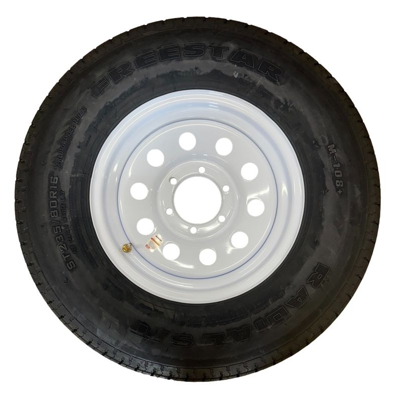 Freestar | ST235/80R16 | Trailer Tire | White Mod | Load Range E | 6 on 5.5" Bolt Pattern