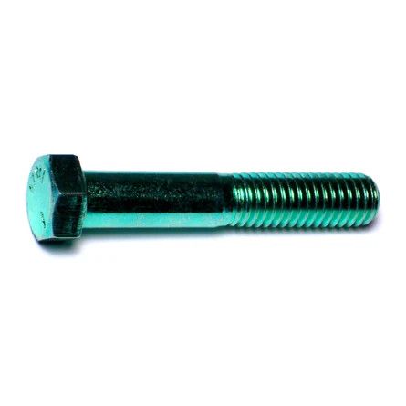 7/16&quot;-14 x 2-1/2&quot;L Green Rinsed Zinc Hex Cap Screws (1lb Bag) (05887)