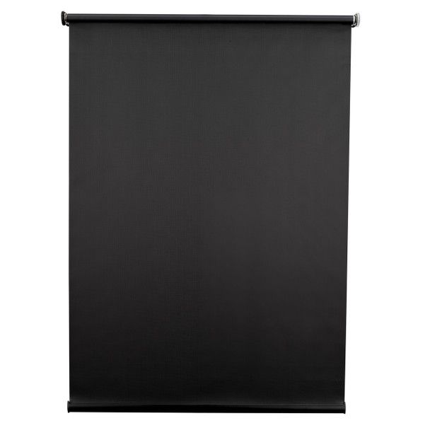 Solo Shade – 74” W x 37” L |  Satin Black 100% Light-Blocking Night Shade for Privacy &amp; Darkness