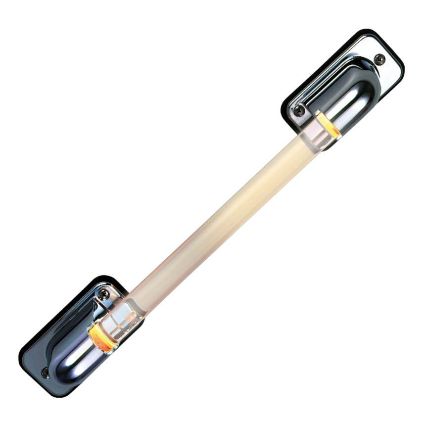 Lighted Assist Handle Straight Bar with Chrome Brackets (005-5300-L)