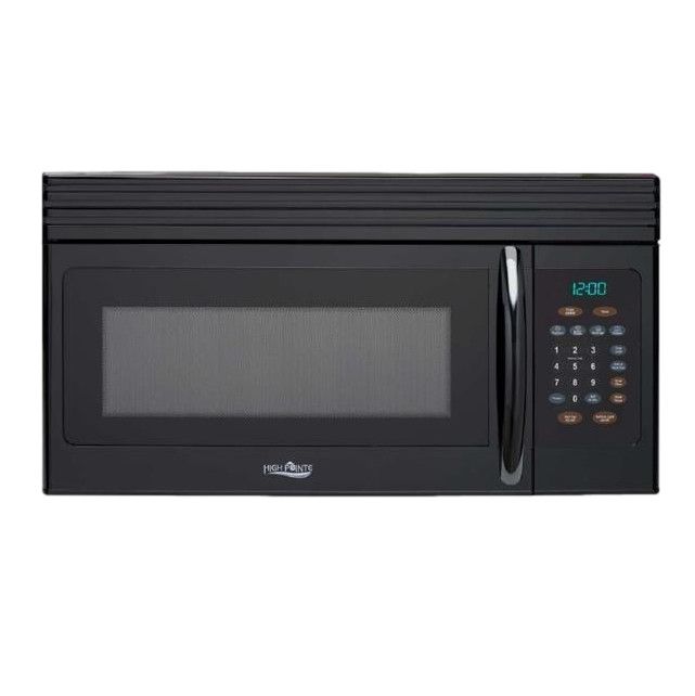 High Pointe EM044KIW-B 1.6 Cubic Foot Over The Range Microwave Oven Black