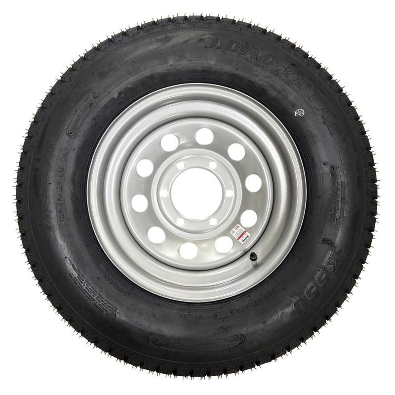 Kenda Load Star |ST225/75D15 | Trailer Tire | Silver Mod | Load Range D | 6 on 5.5" Bolt Pattern