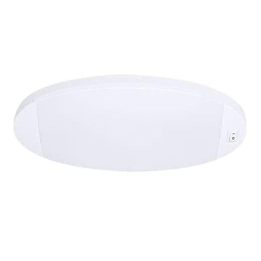 Facon 9-1/4" Oval 12V LED RV Ceiling Light with Switch (DDS01-608)