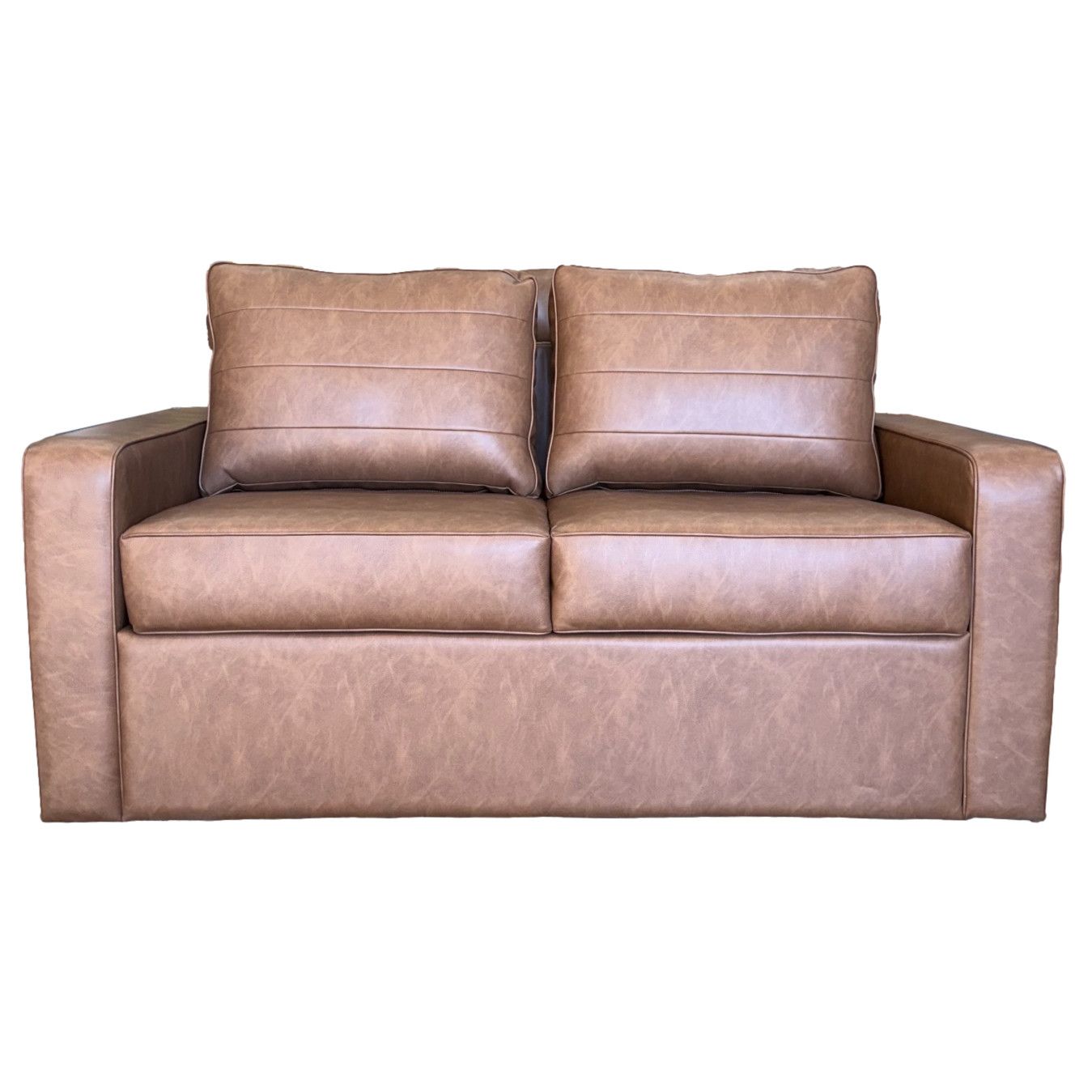 64&quot; Tri-Fold Couch Stout Clay