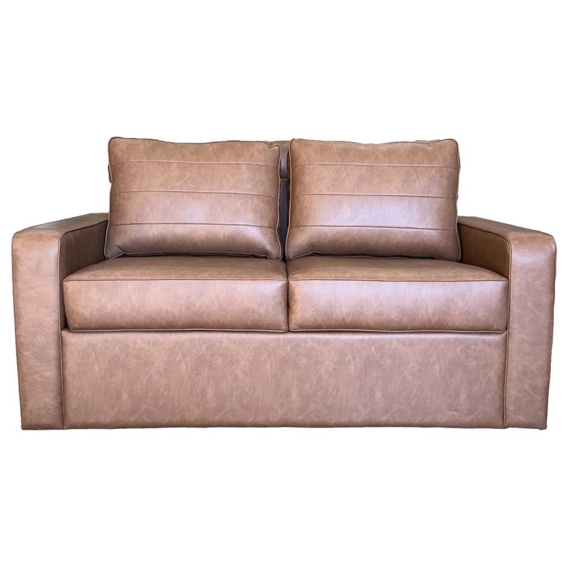 64&quot; Tri-Fold Couch Stout Clay