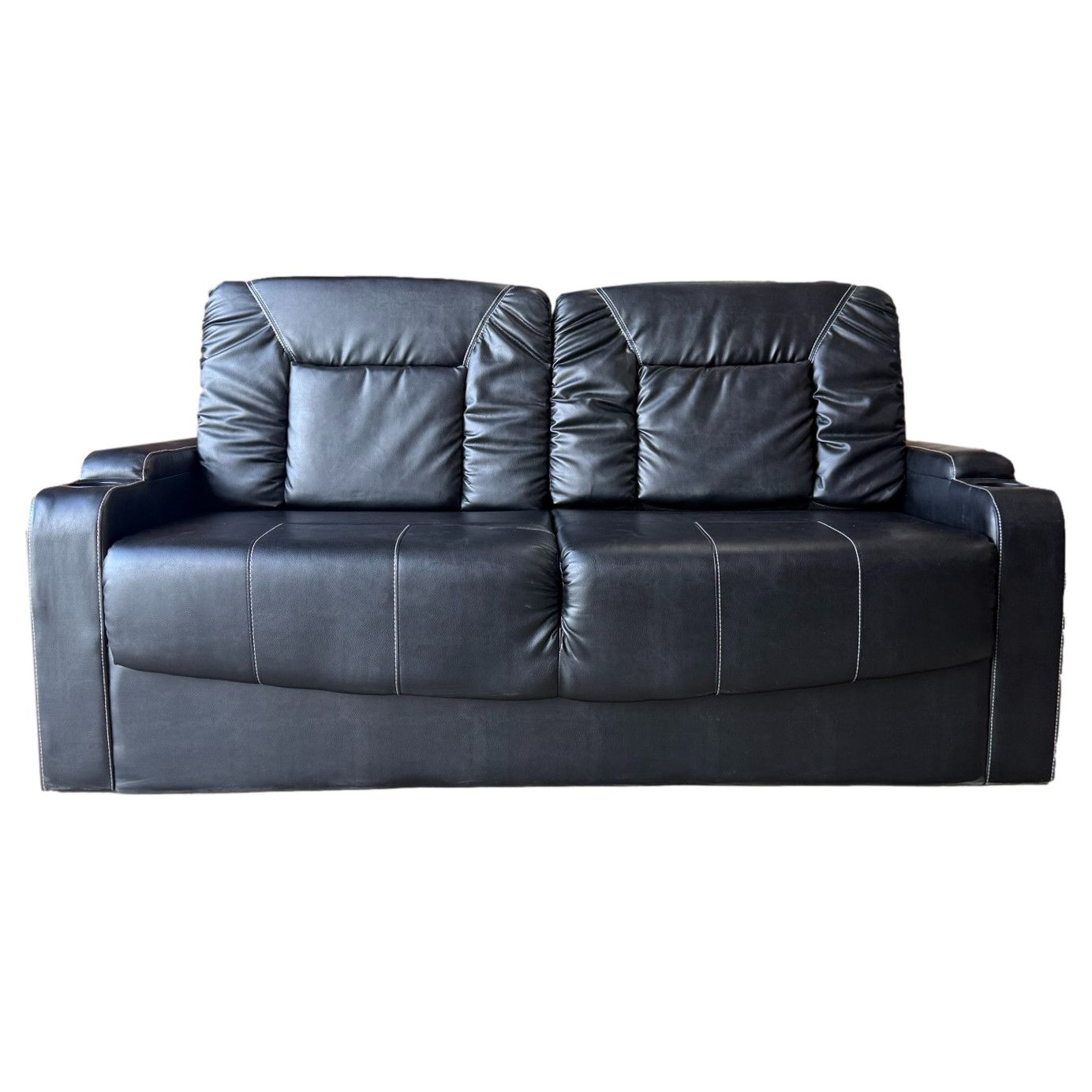 72&quot; Tri-Fold Couch Black Licorice