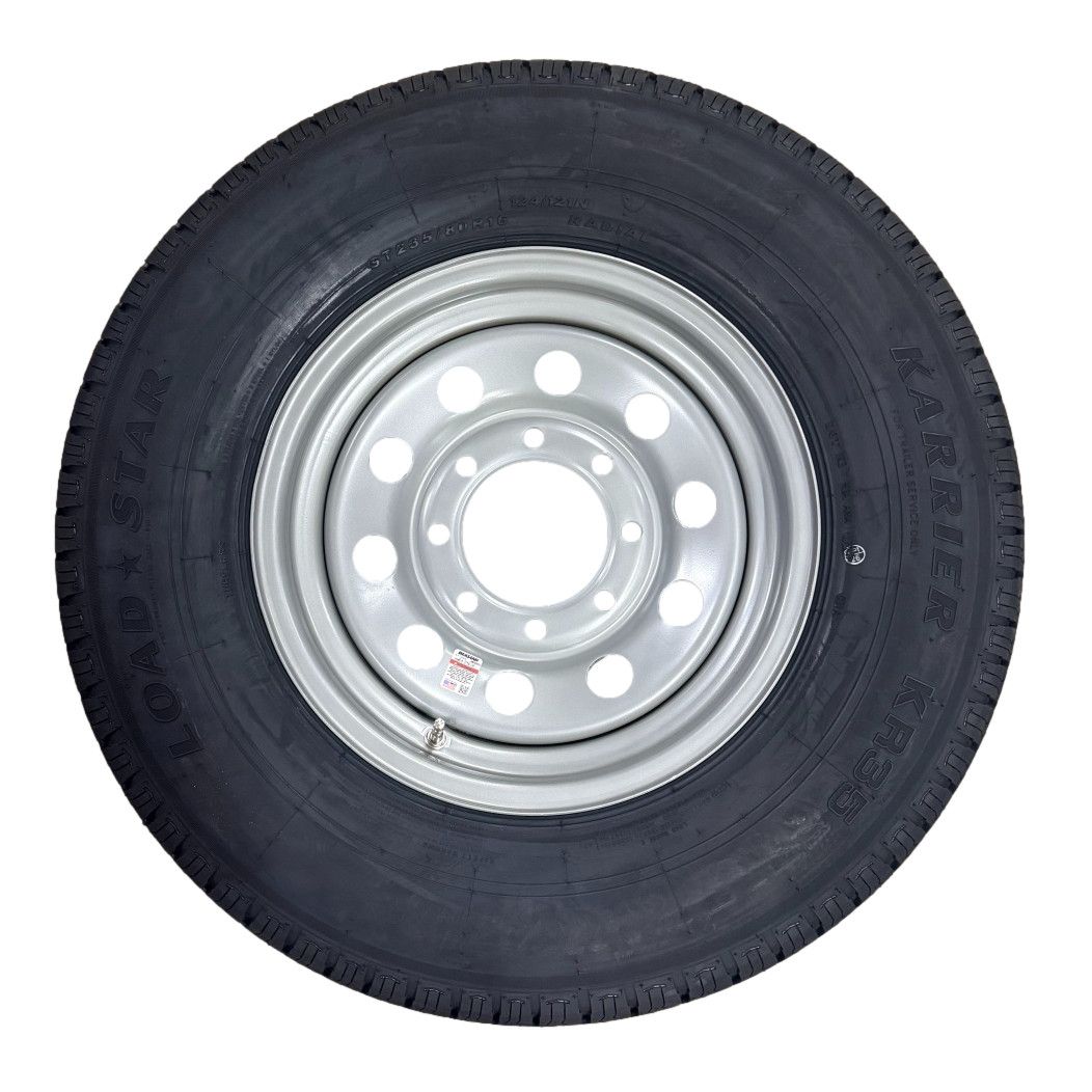 Kenda Load Star | ST235/80R16 | Trailer Tire | Silver Mod | Load Range E | 8 on 6.5&quot; Bolt Pattern