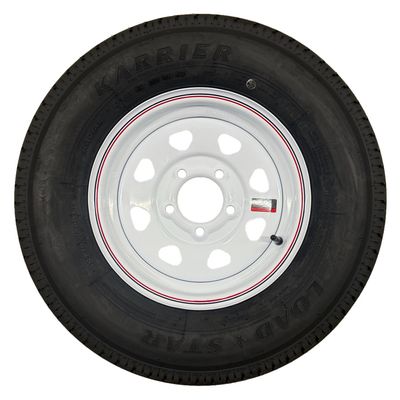 Kenda Loadstar | ST185/80R13 | Trailer Tire | White Spoke | Load Range C | 5-4.5 Bolt Pattern
