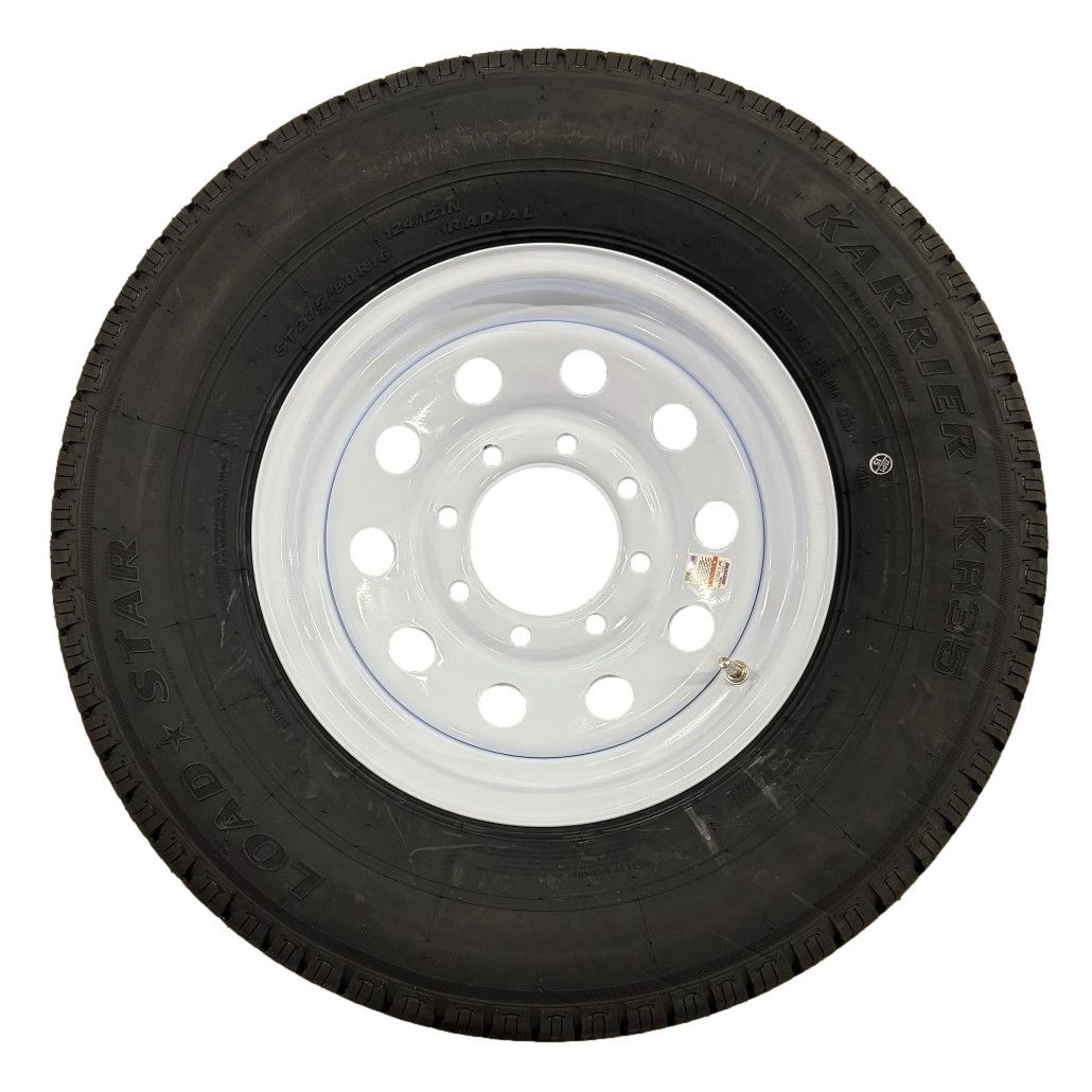 Kenda Loadstar | ST235/80R16 | Trailer Tire | White Mod | Load Range E | 8 on 6.5" Bolt Pattern