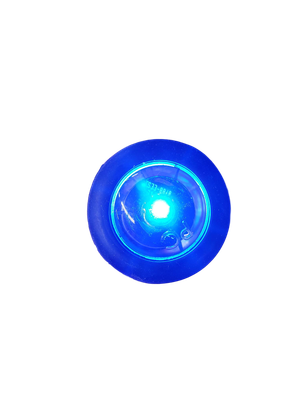 3/4" Waterproof LED Mini Clear Lens Blue Diode (S34-BC0M-1)