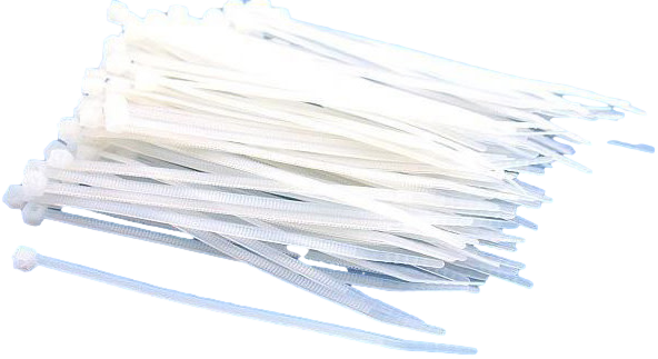 4" Cable Tie (White) 100Pc