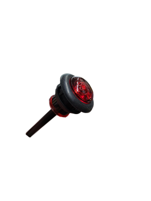 3/4" Waterproof LED Mini Red Lens Red Diode (S34-RR09-1)
