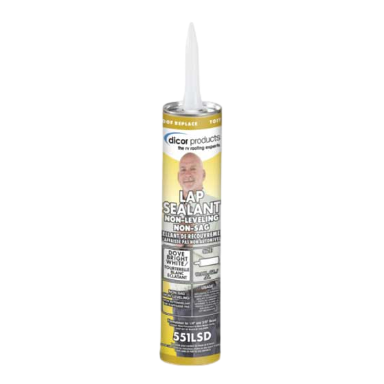 Dicor Sealant Non-Level Non-Sag Dove (Bright White) 10.3 OZ Tube