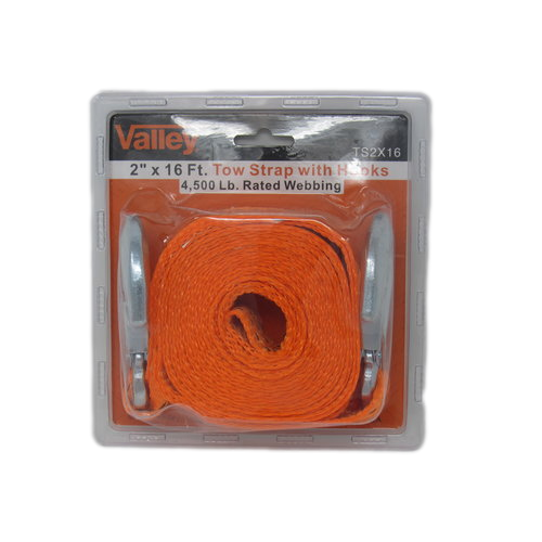 2" x 16' Strap w/ Hook  (TS2X16)
