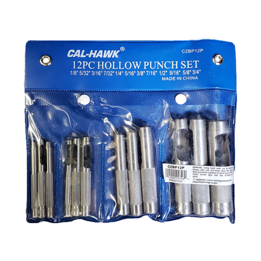 12pc Hollow Punch Set