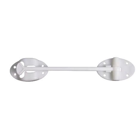 RV Entry Door Latch | 6" Long White Replacement Handle Lock (DL003W)
