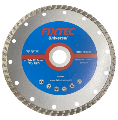 Universal Turbo Rim Diamond Cutting Blade 7" x 7/8" x 7mm Cutting Blade Width (FDBS118026)