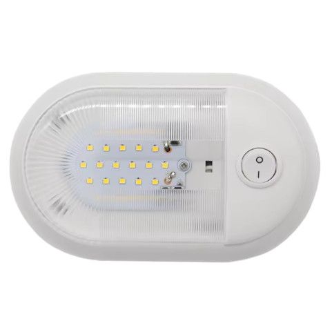 12V LED RV Dome Light | Single White Interior Light | SRVDL