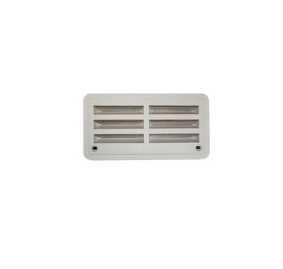 (Z1920RSV20-W) RV Refrigerator Side Vent 20" | White Fridge Exterior Vent Cover