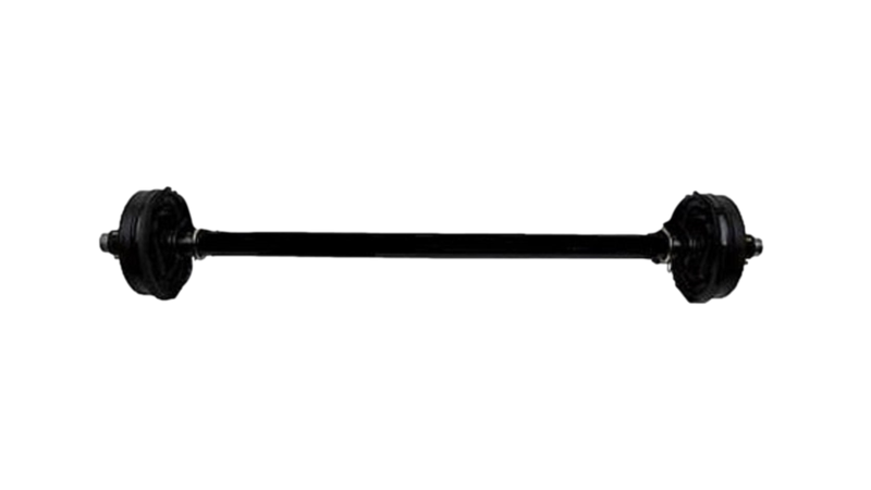Lippert 7000# 80HF 61.5SC Straight Brake Axle 8-6.5 NO SPRINGS Over Slung Spring Perches (V000462819)