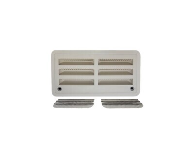 (Z1920RSV24-W) RV Refrigerator Side Vent 24" | White Fridge Exterior Vent Cover