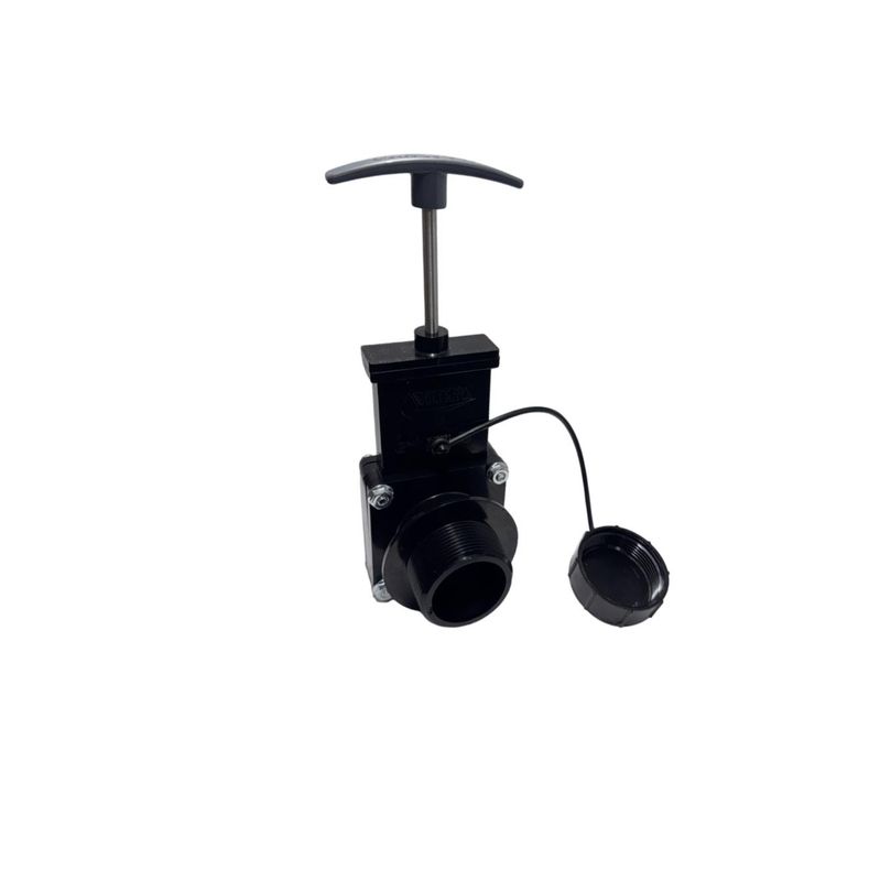 VALT1001C Valterra 1 1/2" Dump Valve RV Drain Sewer Waste Valve Assembly Hub Spigot