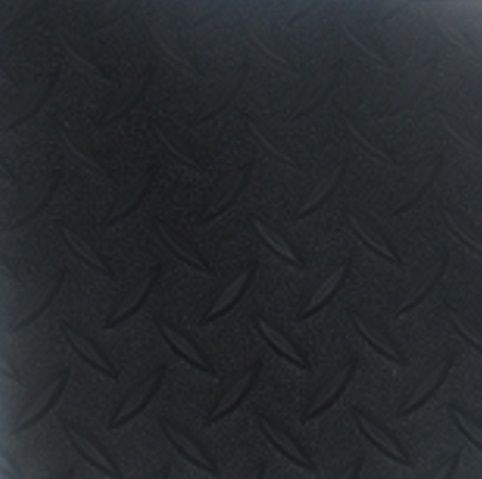 Rugged Trail Diamond Plate Rubber Flooring | 8'6" Wide | Black | Ideal for RVs, Trailers, Garages, Gyms, and Toy Haulers – Multiple Sizes Available, Size: By the Foot