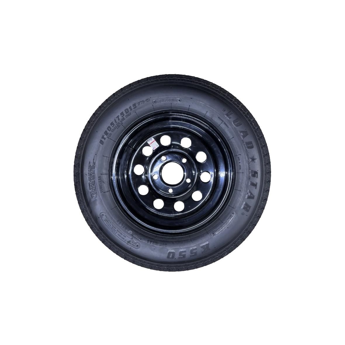 Kenda Loadstar | ST205/75D15 | Trailer Tire | Black Mod | Load Range D | 5 on 5" Bolt Pattern
