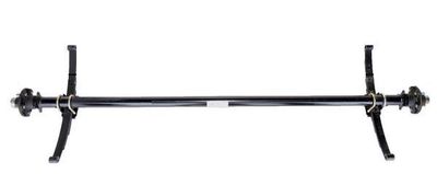 Lippert 3500# Straight Idler Axle | Underslung Springs | 5 Lug on 4.5" Bolt Pattern |   82" Hubface 66" Spring Center