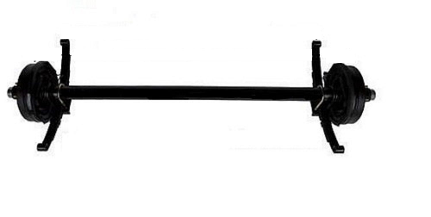 Lippert 5200# Straight Brake Axle | Underslung Springs | 6 Lug on 5.5" Bolt Pattern | 92" Hubface 78" Spring Center