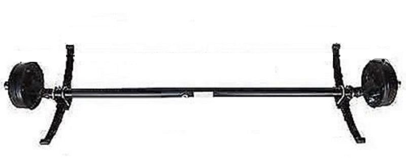 Lippert 5200# Drop Brake Axle | Underslung Springs | 6 Lug on 5.5" Bolt Pattern | 86" Hubface 68.5" Spring Center